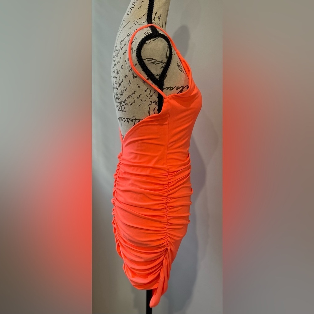 🔥🔥Night Fall V-Neck Mini Dress - Orange 🔥🔥 - Picture 7 of 13